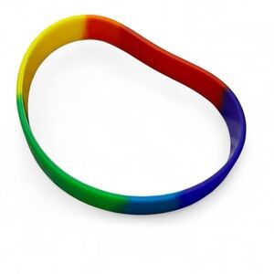 Rainbow Silicone Wristband | Multicolor | Flexible Fit